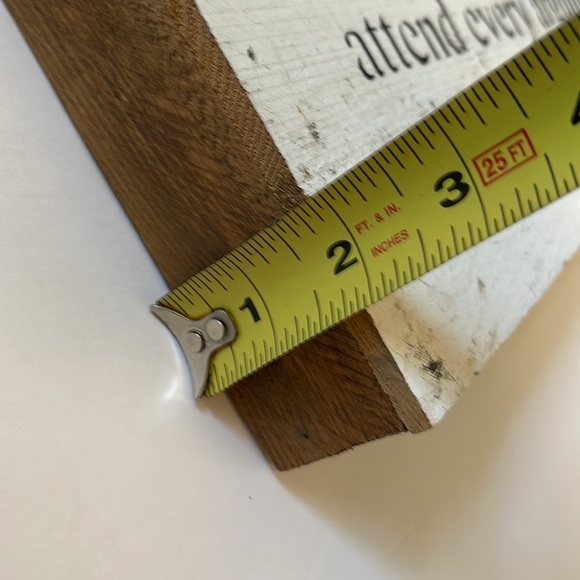 Motivational Reclaimed Wood Sign Decor | 14x6x1.5ish | Black & Ivory - Picture 3 of 8